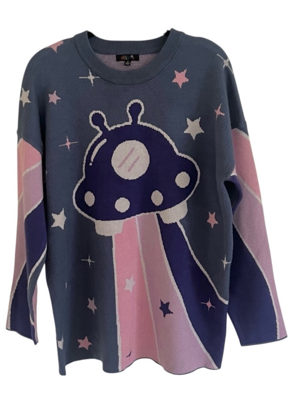 dELiA*s by Dolls Kill Beam Me Up Intarsia Sweater Delias Small